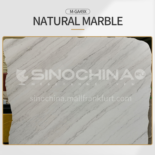 High-grade modern stone used for indoor natural white marble M-GA49X 600*300mm